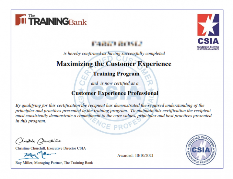 PetroLearn Trainer has been certified as Customer Experience